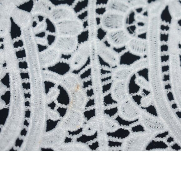 Dolls Kill Trickz n Treatz Dress Black Stretch Crushed Velvet White Lace Collar - Picture 7 of 8